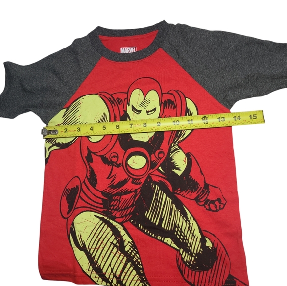 Marvel Avengers Boy's Iron Man Red Short Sleeve Graphic T-Shirt Size 6 New - Picture 8 of 8